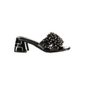 Laura Biagiotti Schwarze Polyethylen-Sandale