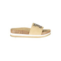 Laura Biagiotti Beige Polyurethan Damen-Slipper