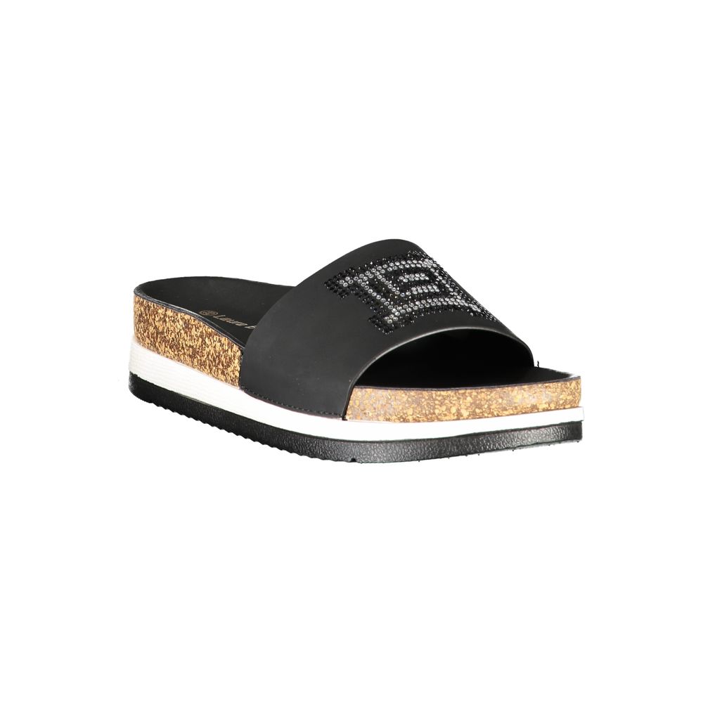 Laura Biagiotti Nero Damen-Slipper aus Polyurethan