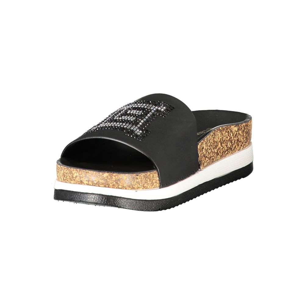 Laura Biagiotti Nero Damen-Slipper aus Polyurethan