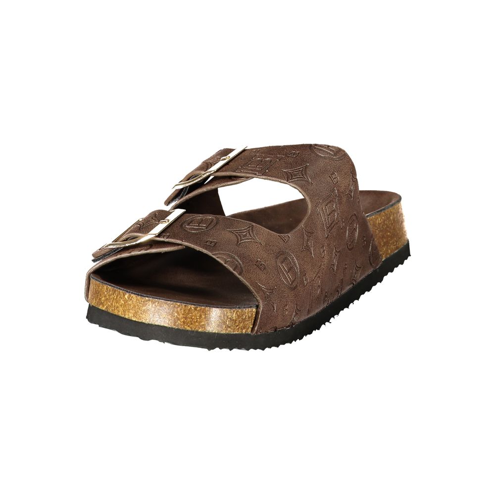 Laura Biagiotti Braune Damen-Sandalen aus Polyurethan