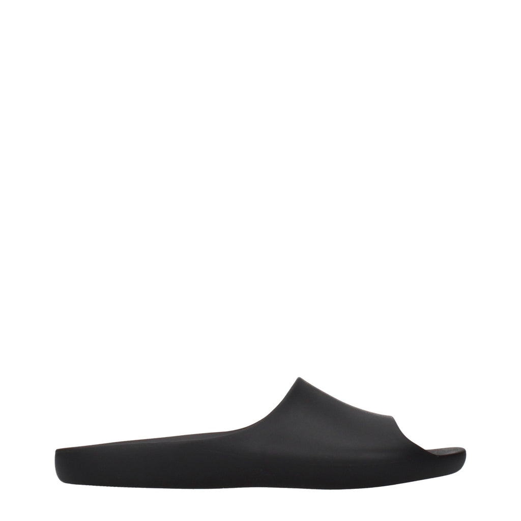 The Row Schwarze Baumwoll-Slipper