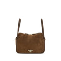 Prada Braune Kalbsleder Bos Taurus Handtasche