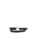 Tory Burch Schwarzer Kalbsleder Bos Taurus Regular Gürtel