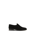 The Row Schwarze Loafer aus Wildleder