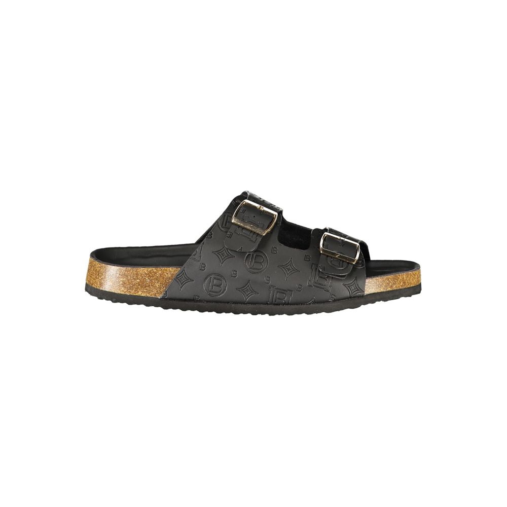 Laura Biagiotti Schwarze Sandale aus Polyurethan für Damen