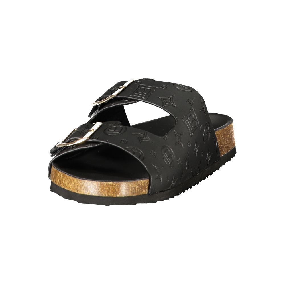 Laura Biagiotti Schwarze Sandale aus Polyurethan für Damen