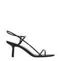 The Row Schwarze Leder-Stiletto-Sandalen