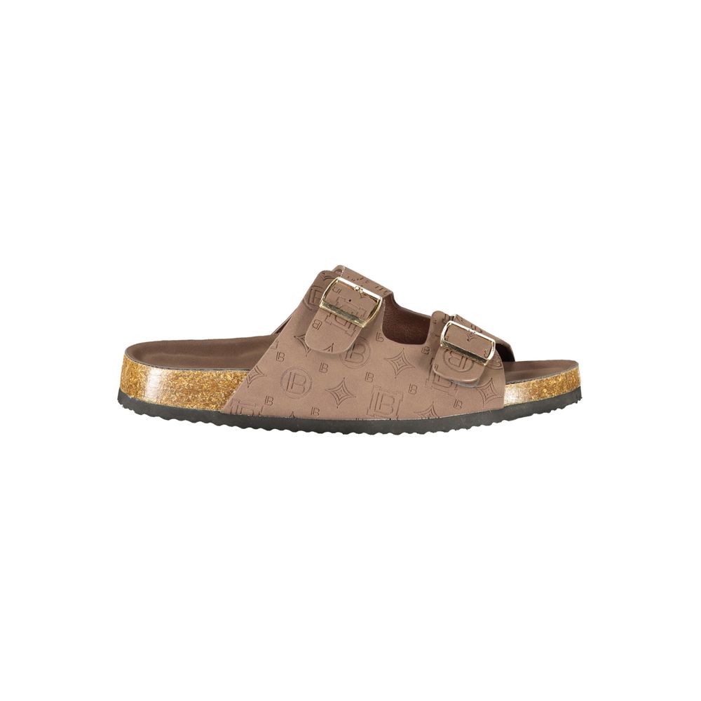 Laura Biagiotti Braune Damen-Sandalen aus Polyurethan