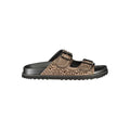 Laura Biagiotti Braune Damen-Slipper aus Polyurethan