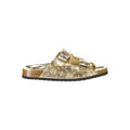 Laura Biagiotti Goldfarbene Sandalen aus Polyethylen