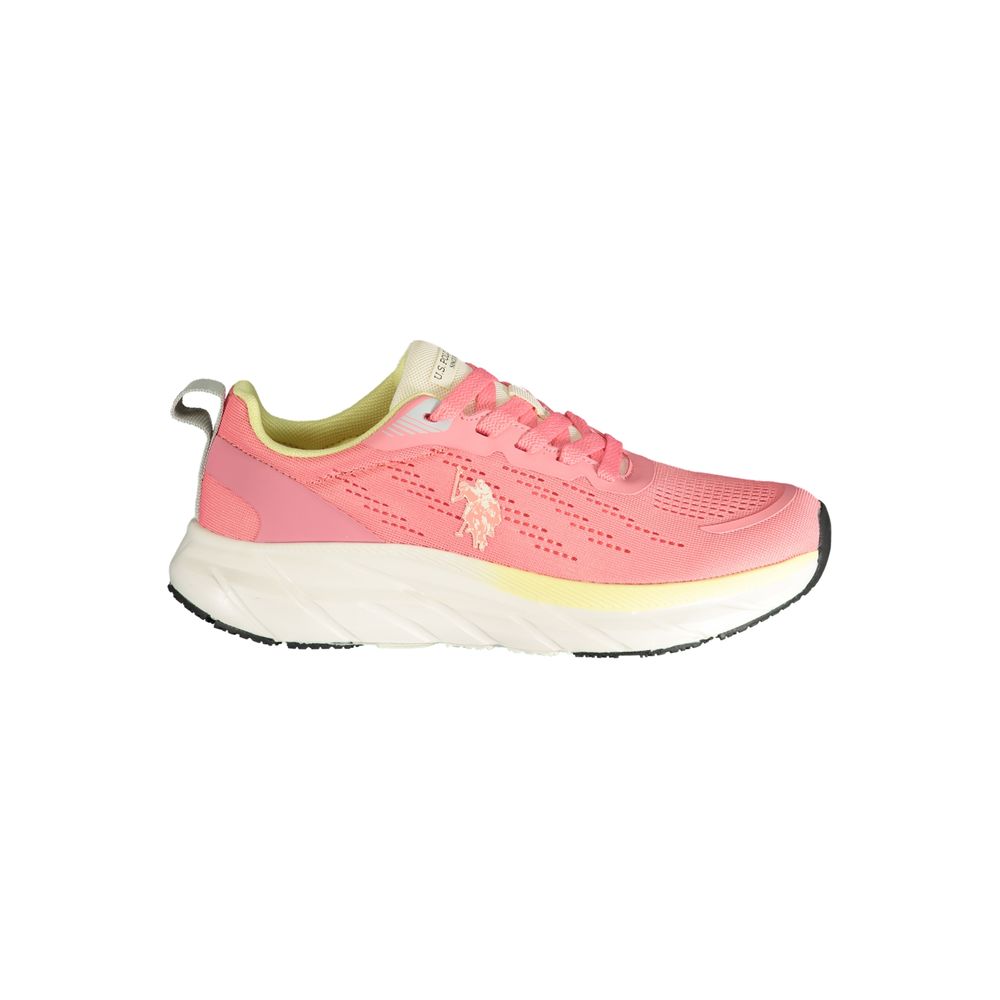 U.S. POLO ASSN. Pinke Damen-Sneaker aus Polyurethan