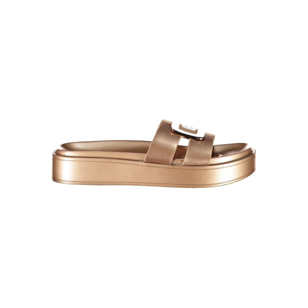 Laura Biagiotti Slipper aus Bronze-Polyethylen