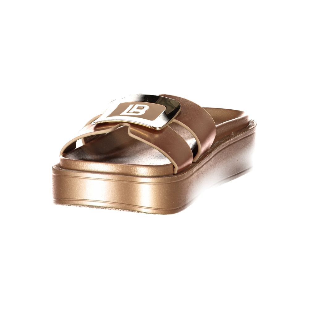 Laura Biagiotti Slipper aus Bronze-Polyethylen