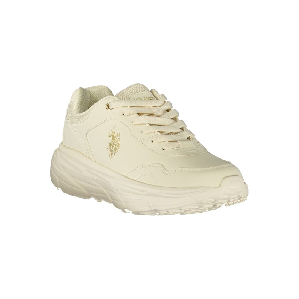 U.S. POLO ASSN. Weiße Sneaker aus Polyester im Athletic-Stil