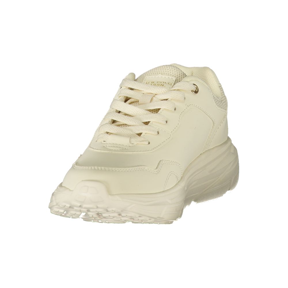 U.S. POLO ASSN. Weiße Sneaker aus Polyester im Athletic-Stil