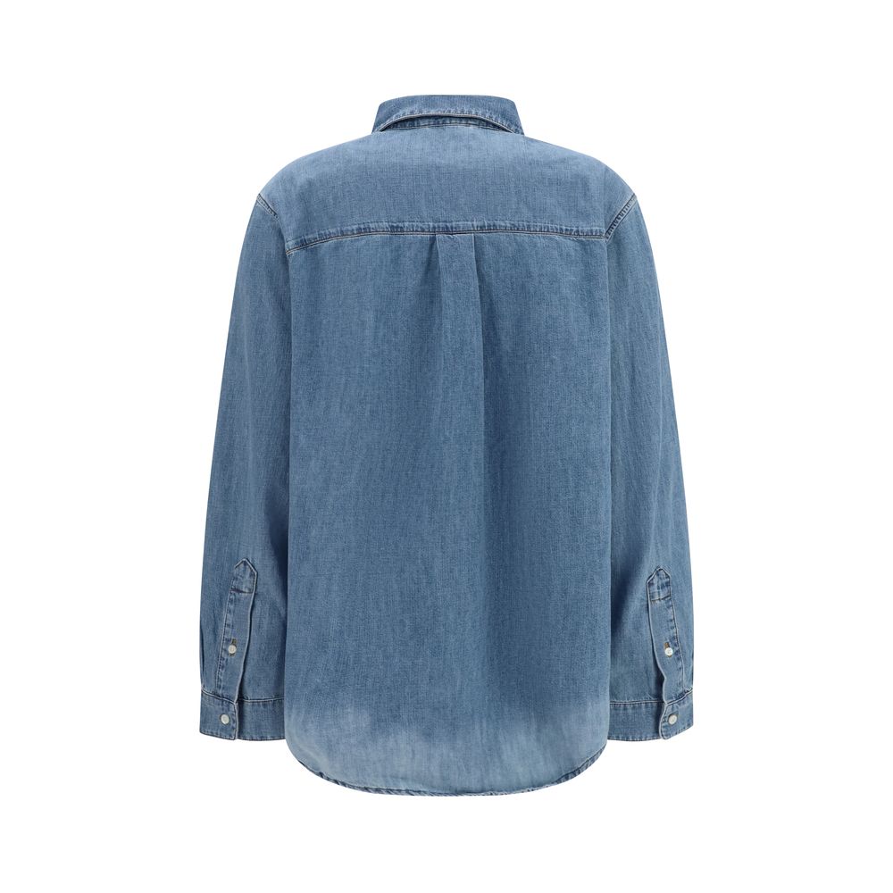 Miu Miu Blaues Denim-Hemd