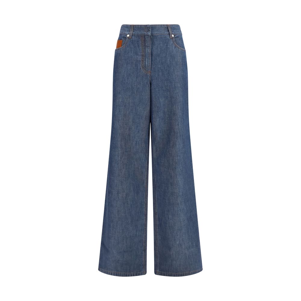 Fendi Blaue Baumwolljeans Denim