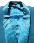 Dolce & Gabbana Dunkelblauer Woll-Blazer im Zweireiher-Schnitt