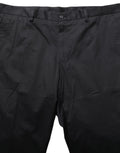 Dolce & Gabbana Schwarze Baumwollhose mit schmal zulaufendem Bein