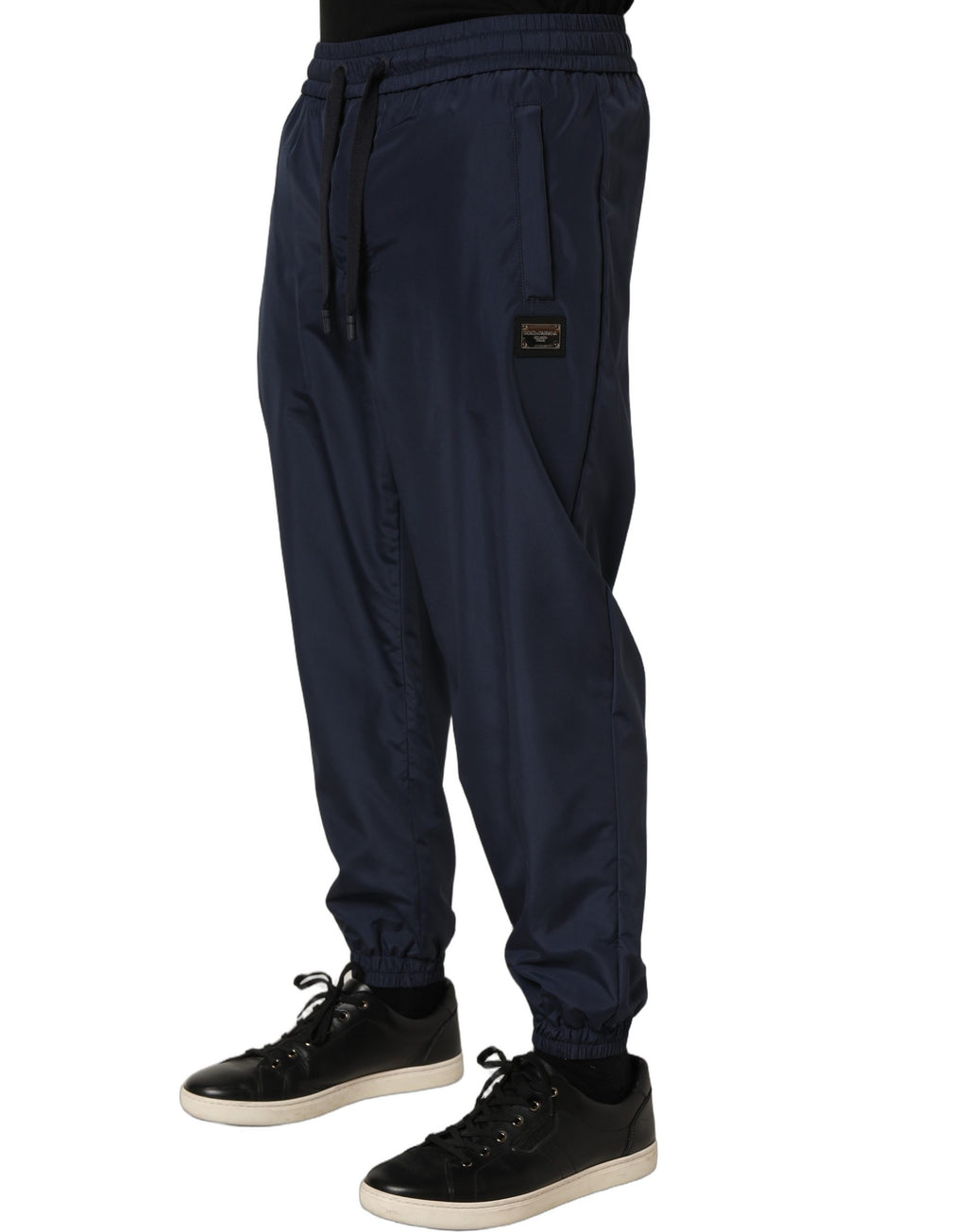 Dolce & Gabbana Dunkelblaue Jogginghose aus Polyester