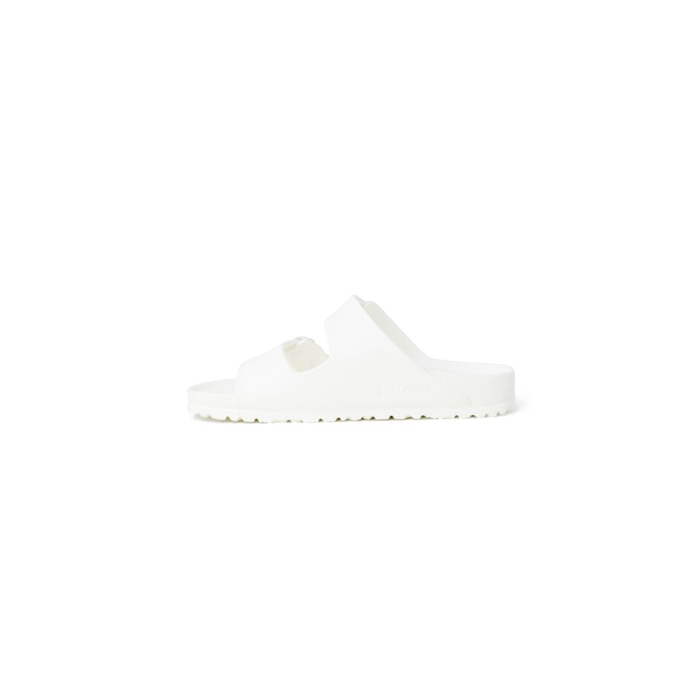 Birkenstock Weiße flache Sandalen aus Kunststoff