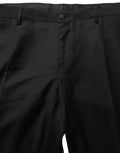 Dolce & Gabbana Schwarze Skinny Fit Woll-Anzughose