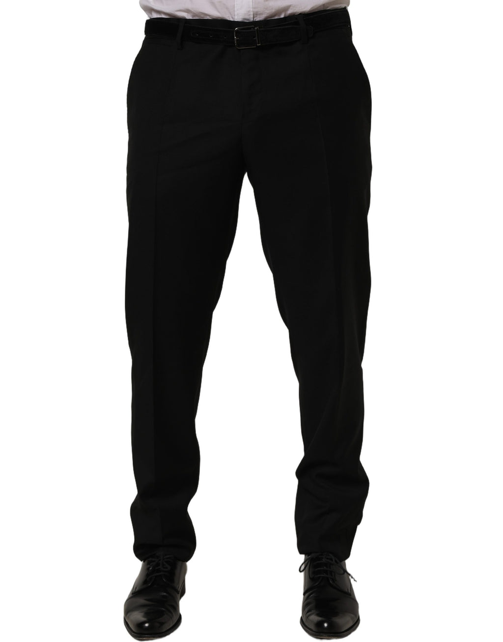 Dolce & Gabbana Schwarze Skinny Fit Woll-Anzughose