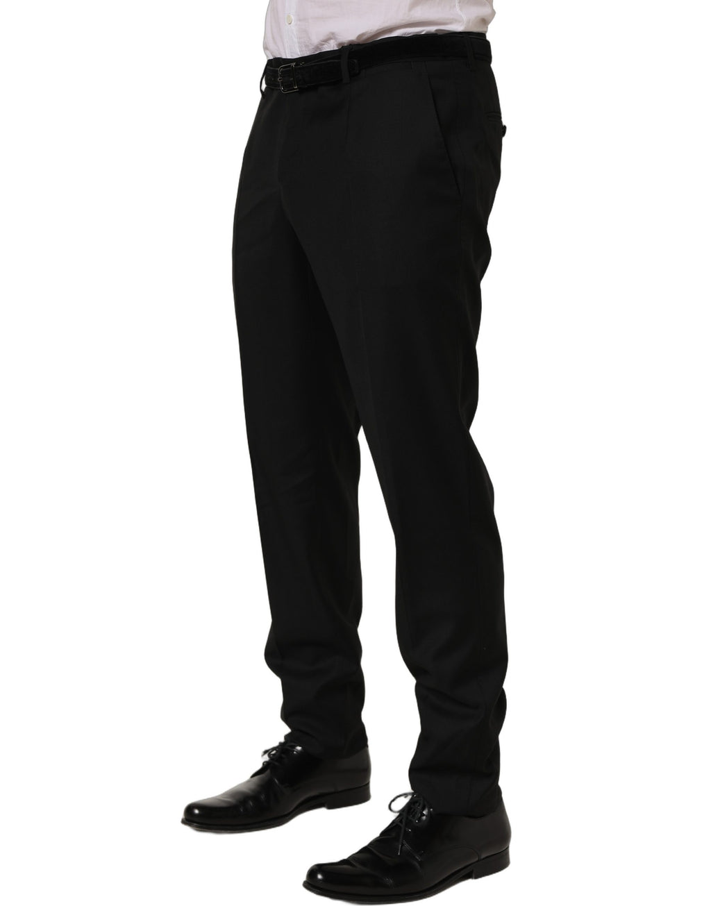 Dolce & Gabbana Schwarze Skinny Fit Woll-Anzughose