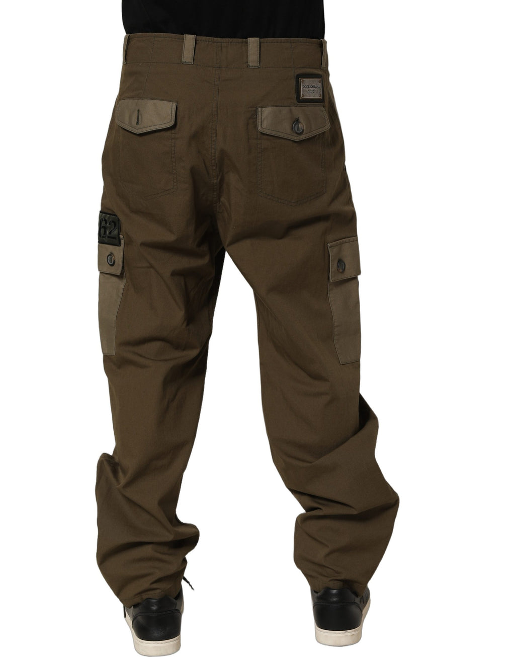 Dolce & Gabbana Braune Cargohose mit geradem Bein und mittlerer Leibhöhe
