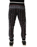 Dolce & Gabbana Schwarze Jogginghose mit Bandana-Krone für Herren