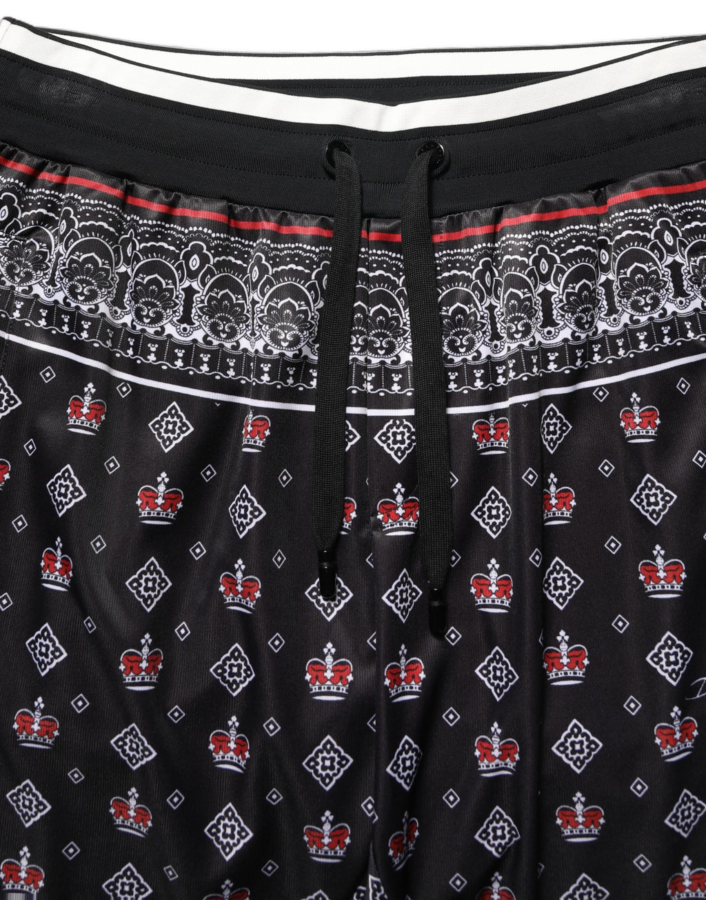 Dolce & Gabbana Schwarze Jogginghose mit Bandana-Krone für Herren
