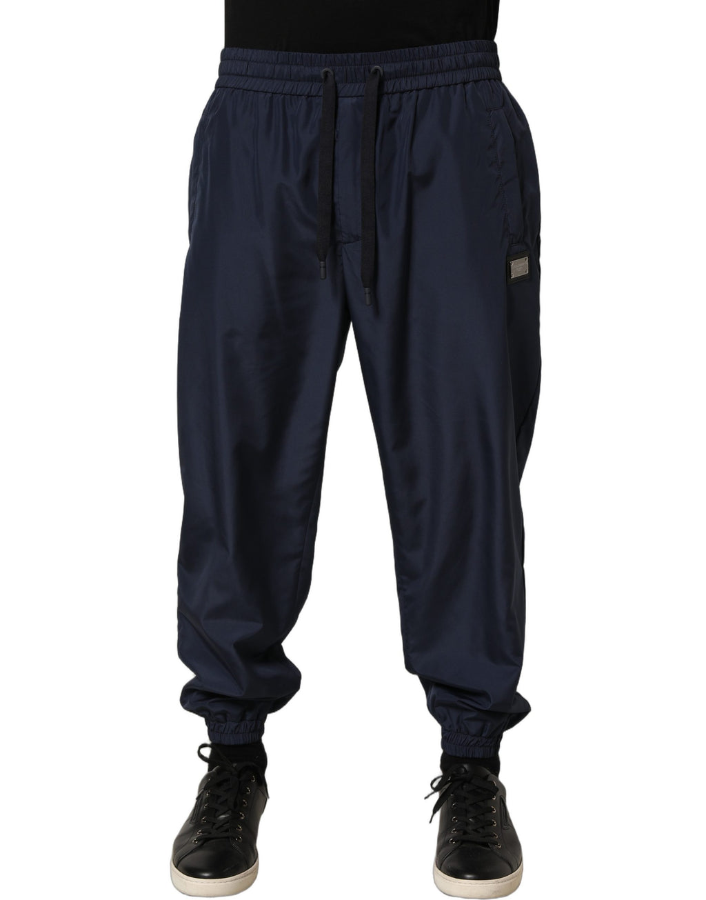 Dolce & Gabbana Dunkelblaue Jogginghose aus Polyester