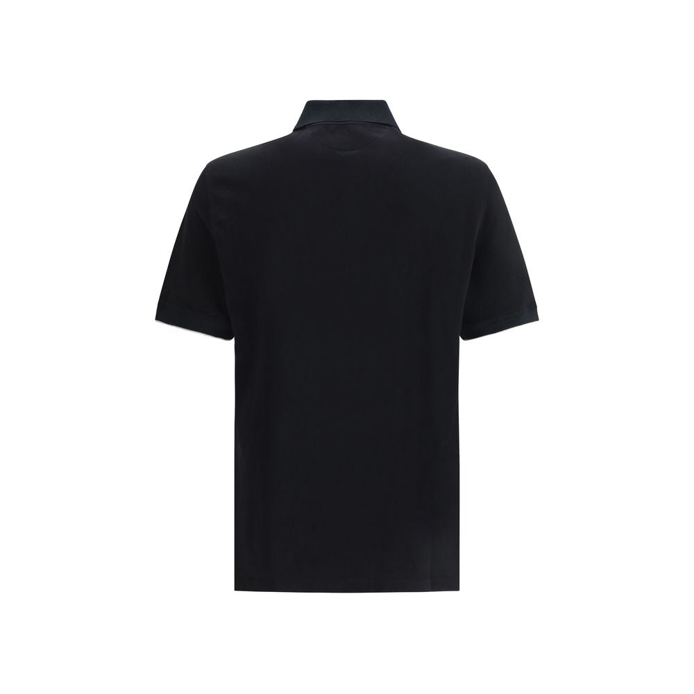 Brunello Cucinelli Schwarzes Baumwollhemd