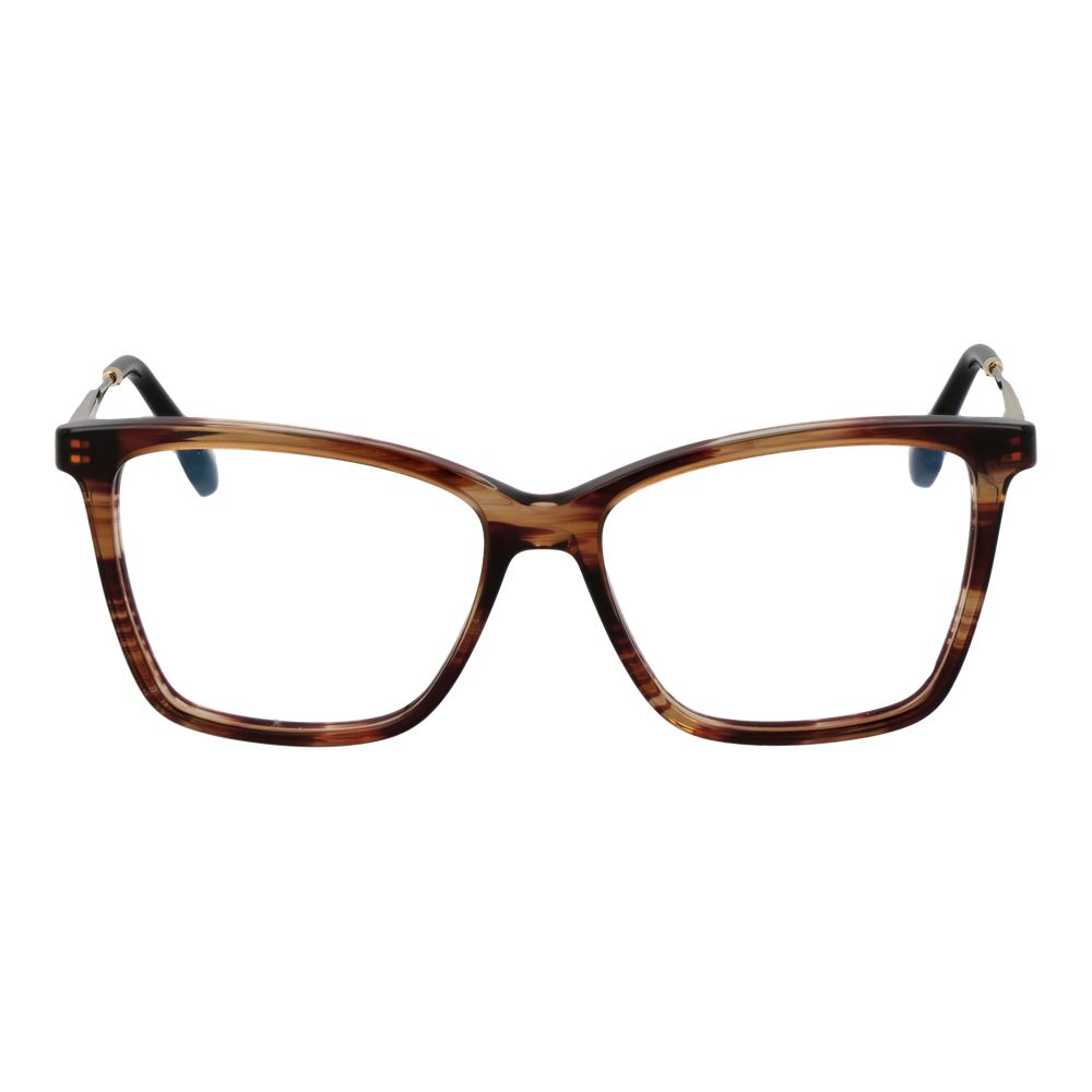 Victoria Beckham Braune Brille aus Metall & Kunststoff (Gestell)
