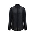 Gucci Schwarzes Seidenhemd