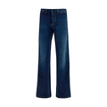 Gucci Blaue Baumwoll-Jeans mit ausgestelltem Bein