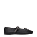 Miu Miu Schwarze Ballerinas aus Leder