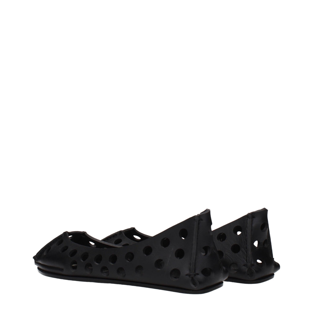 Alaïa Schwarze Ballerinas aus Leder
