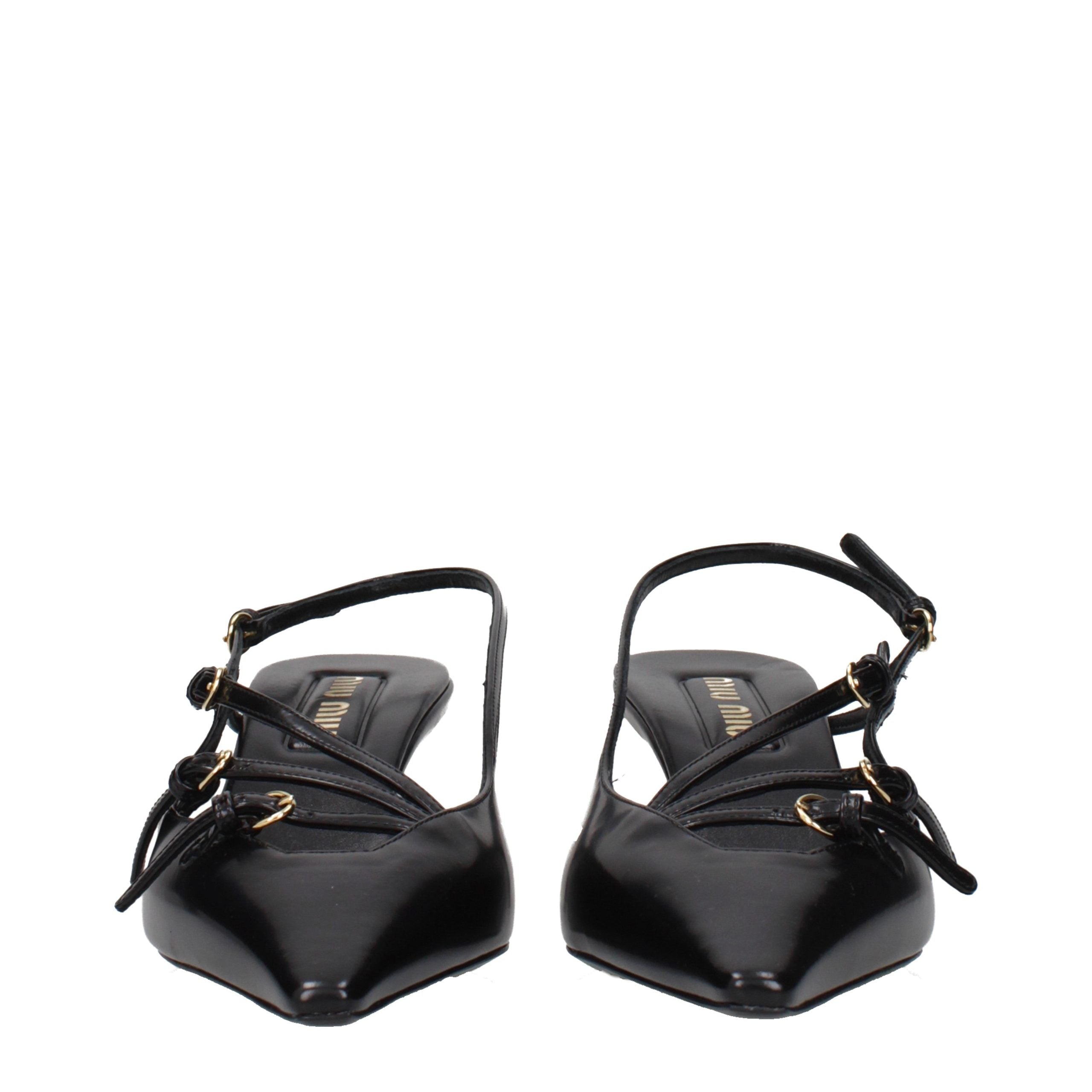 Miu Miu Schwarze Leder Pumps mit hohem Absatz