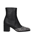 Alaïa Schwarze Leder-Stiefeletten