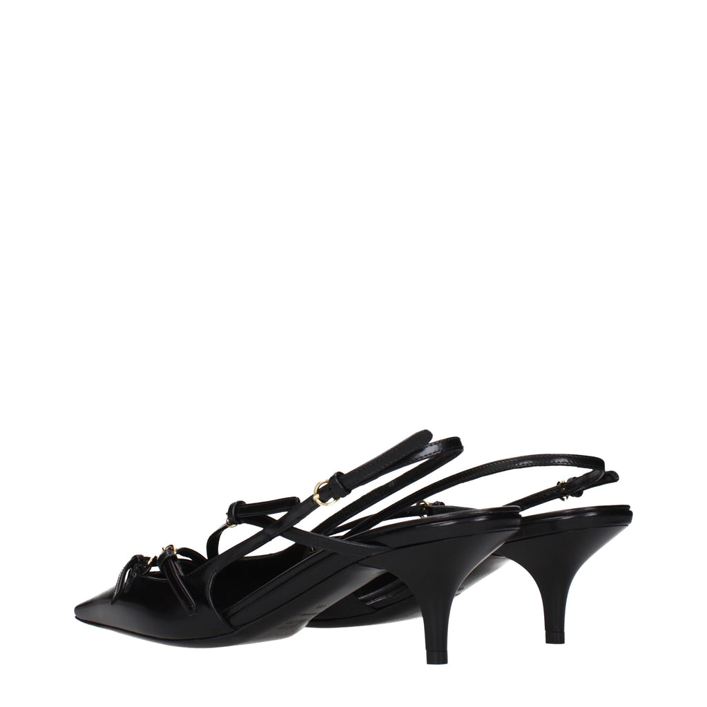 Miu Miu Schwarze Leder Pumps mit hohem Absatz