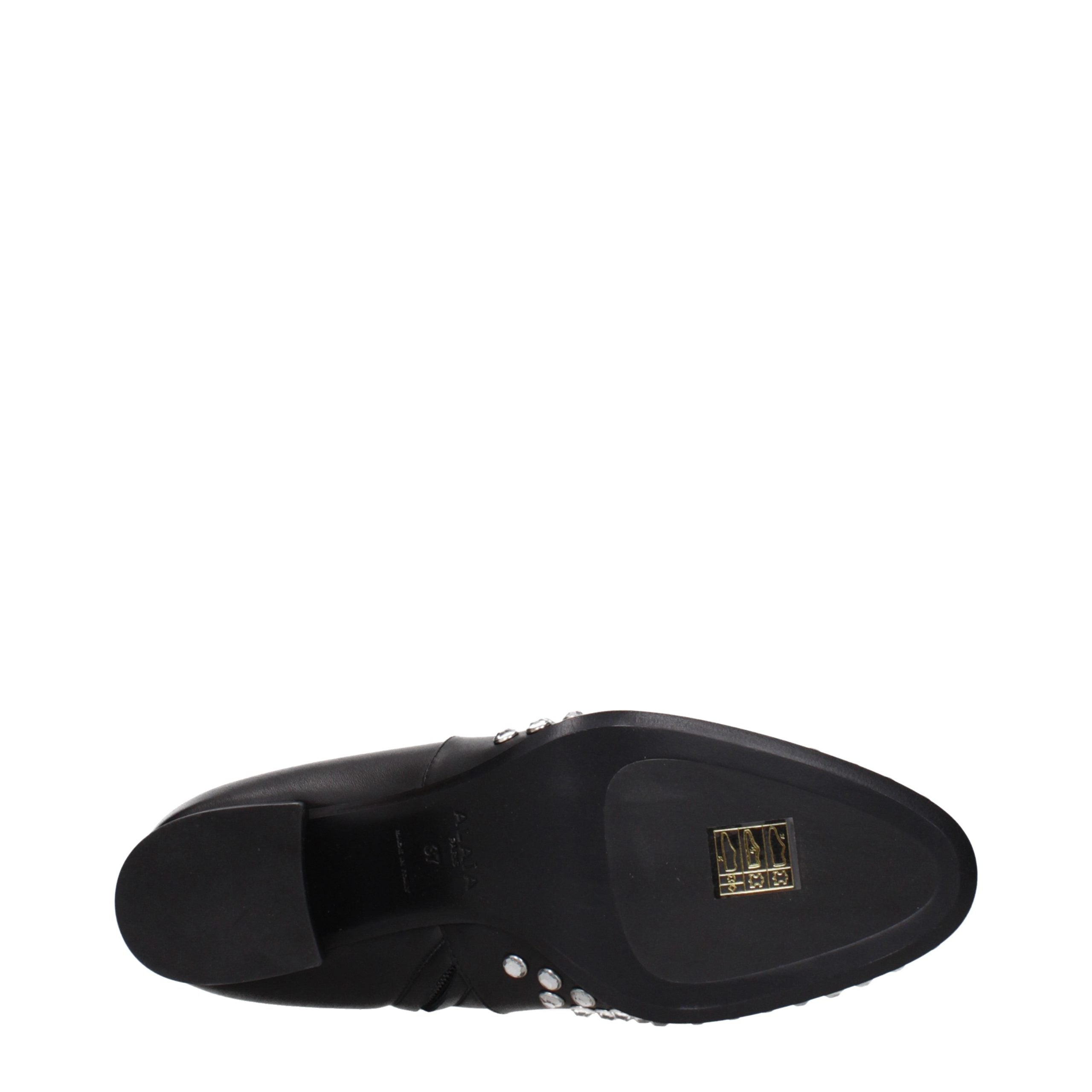 Alaïa Schwarze Leder-Stiefeletten