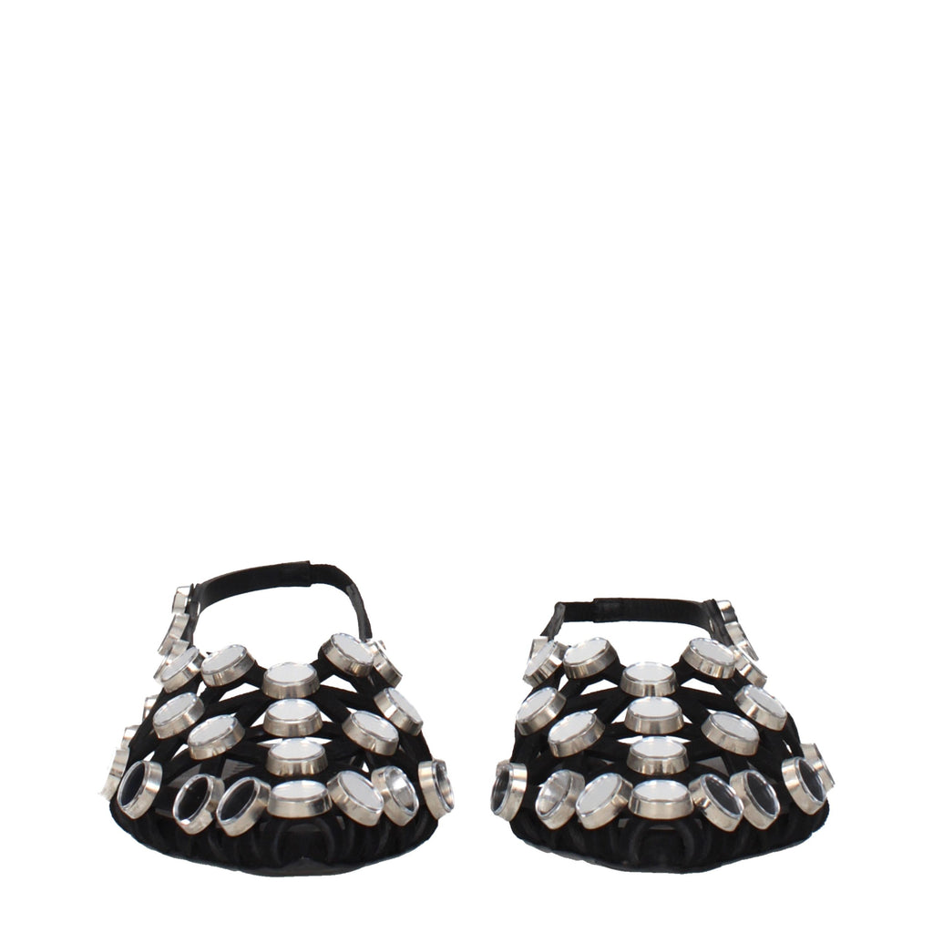 The Attico Schwarze Ballerinas aus Leder