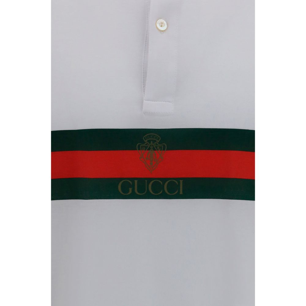 Gucci Weißes Poloshirt aus Baumwolle