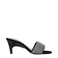 Prada Schwarze Sandalen mit Stiletto-Absatz aus Stoff