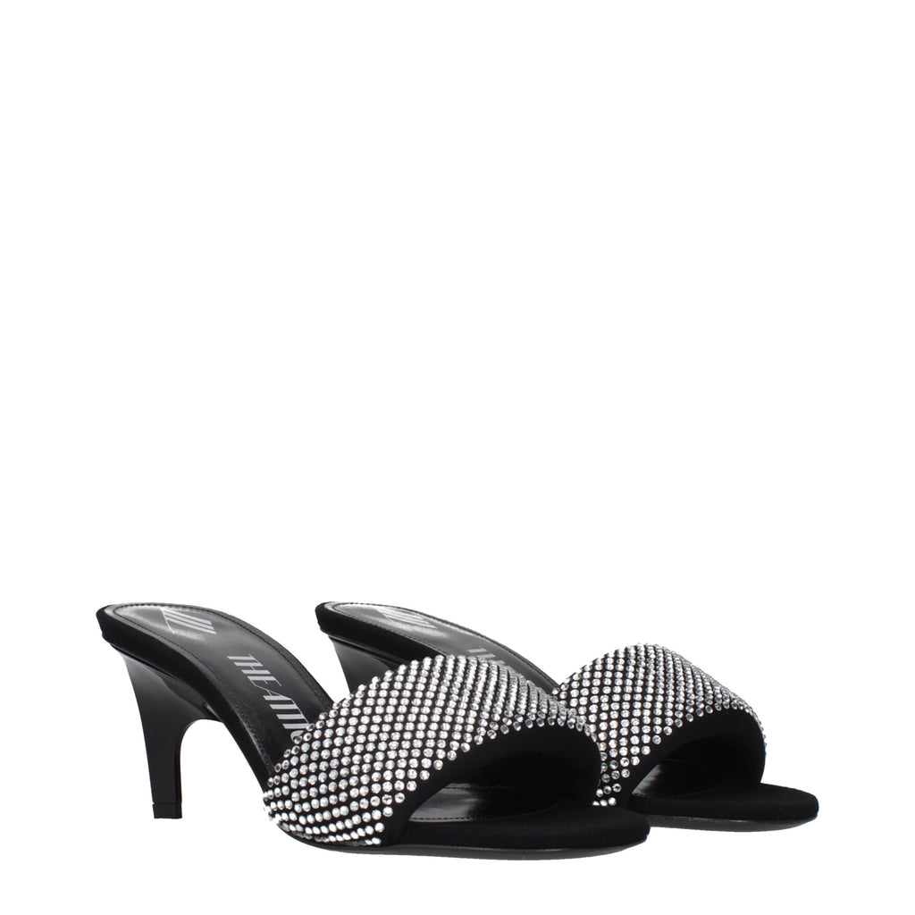 Prada Schwarze Sandalen mit Stiletto-Absatz aus Stoff