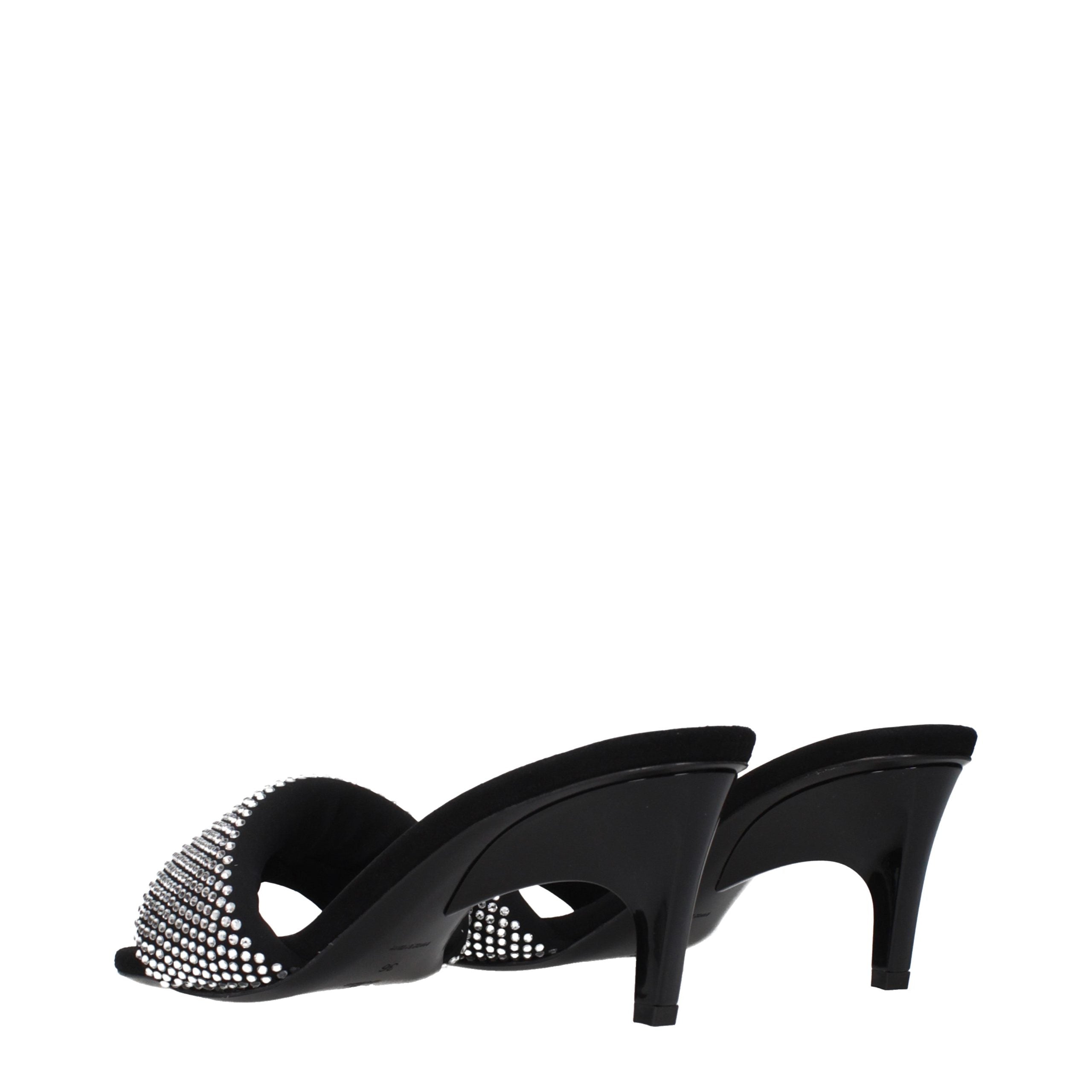 Prada Schwarze Sandalen mit Stiletto-Absatz aus Stoff