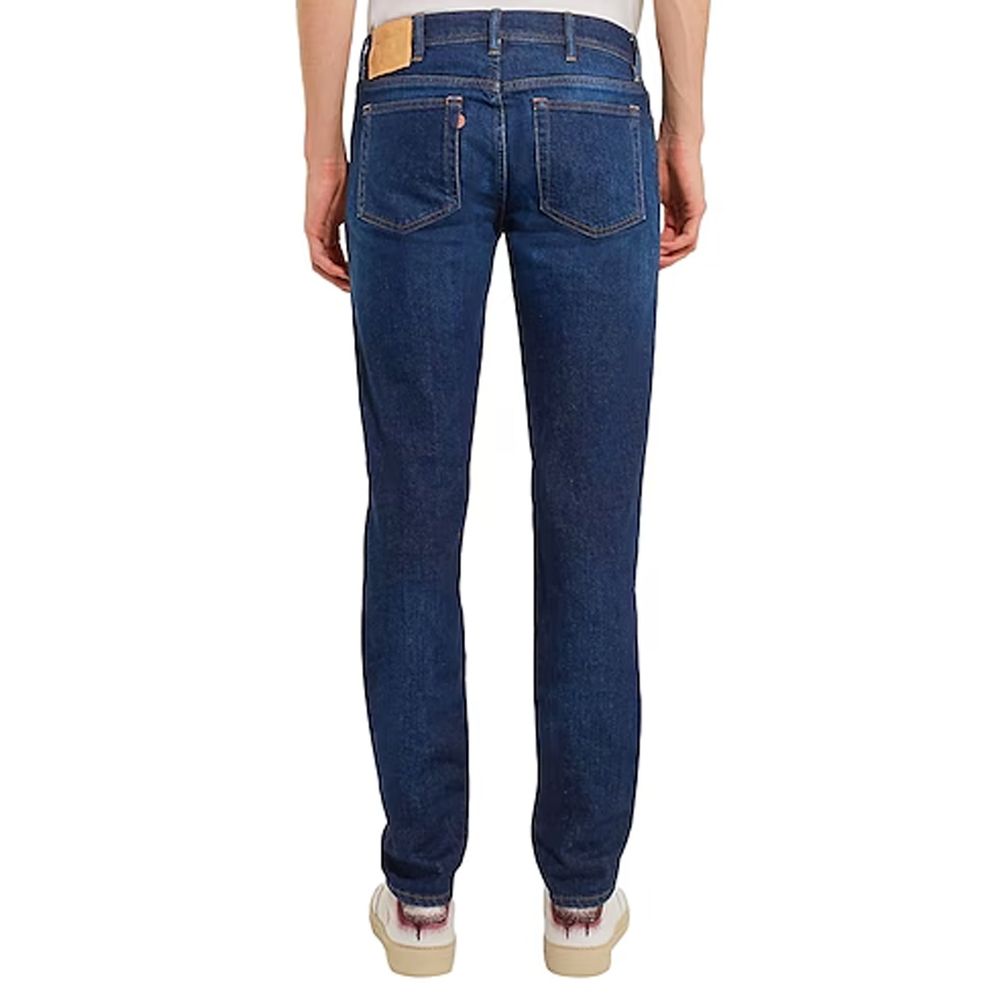 Acne Studios Blaue Baumwoll-Skinny-Jeans