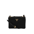 Prada Schwarze Nylon Umhängetasche